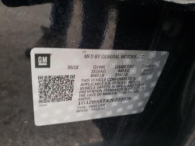 Photo 9 VIN: 1G1ZB5STXJF233039 - CHEVROLET MALIBU LS 