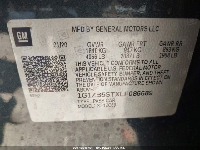 Photo 8 VIN: 1G1ZB5STXLF086689 - CHEVROLET MALIBU 