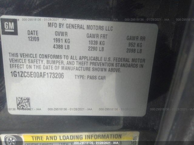 Photo 8 VIN: 1G1ZC5E00AF173206 - CHEVROLET MALIBU 