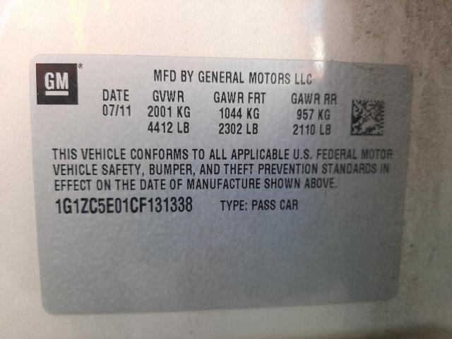 Photo 9 VIN: 1G1ZC5E01CF131338 - CHEVROLET MALIBU L 