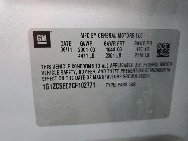 Photo 11 VIN: 1G1ZC5E02CF102771 - CHEVROLET MALIBU 