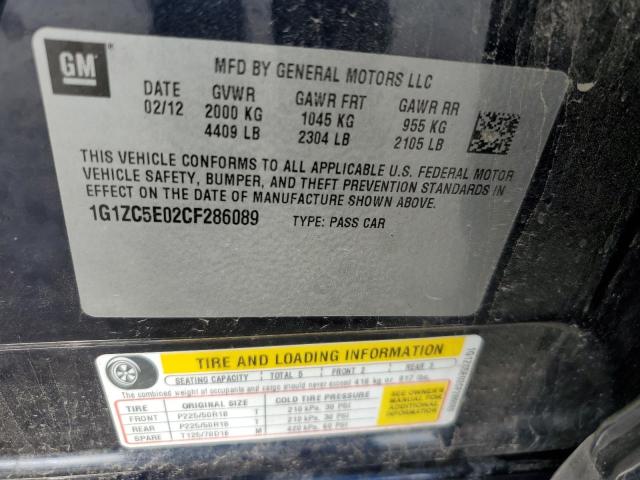 Photo 11 VIN: 1G1ZC5E02CF286089 - CHEVROLET MALIBU 1LT 