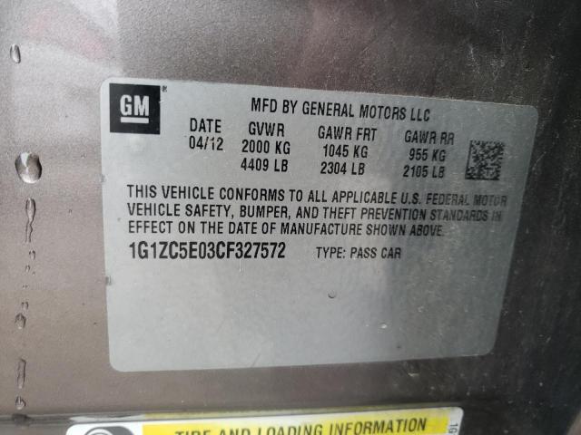 Photo 12 VIN: 1G1ZC5E03CF327572 - CHEVROLET MALIBU 