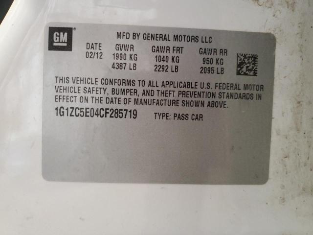 Photo 11 VIN: 1G1ZC5E04CF285719 - CHEVROLET MALIBU 