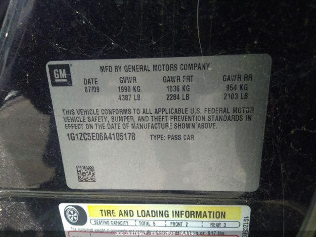 Photo 8 VIN: 1G1ZC5E06A4105178 - CHEVROLET MALIBU 