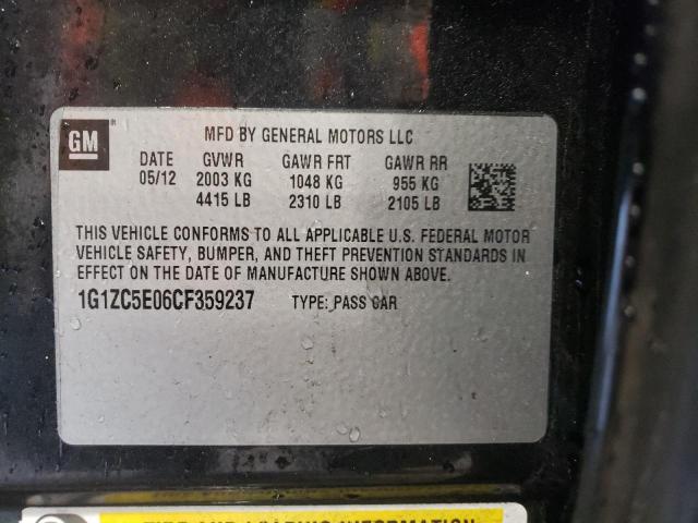 Photo 11 VIN: 1G1ZC5E06CF359237 - CHEVROLET MALIBU 