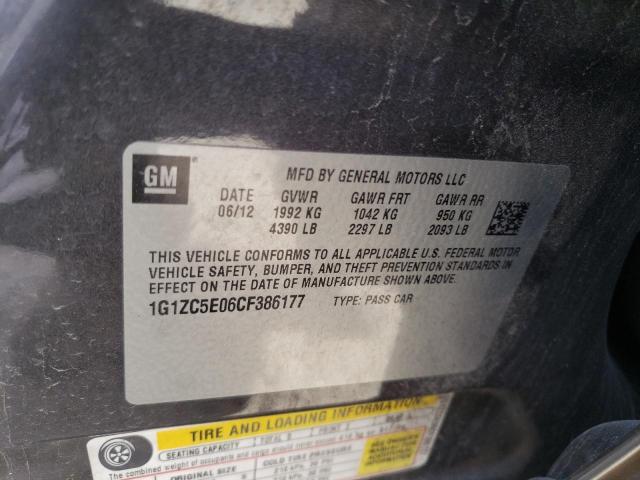 Photo 11 VIN: 1G1ZC5E06CF386177 - CHEVROLET MALIBU 1LT 