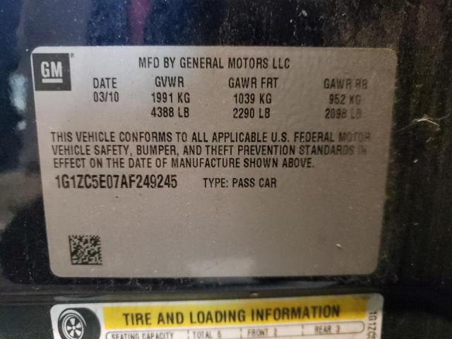 Photo 9 VIN: 1G1ZC5E07AF249245 - CHEVROLET MALIBU 1LT 