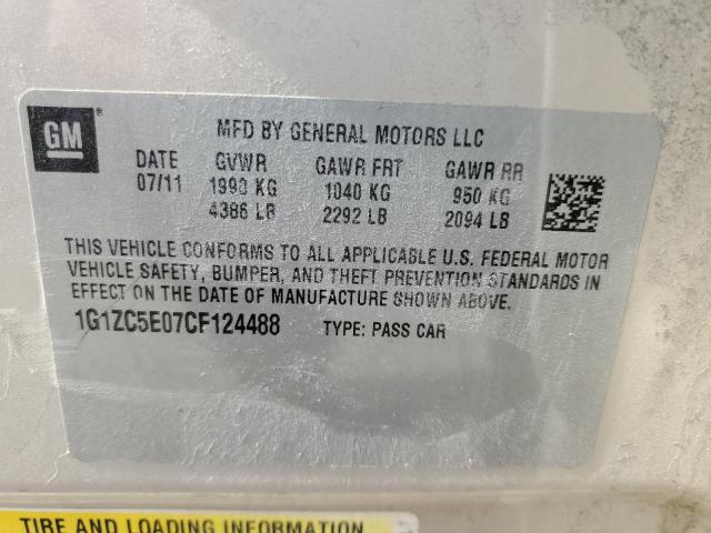 Photo 11 VIN: 1G1ZC5E07CF124488 - CHEVROLET MALIBU 