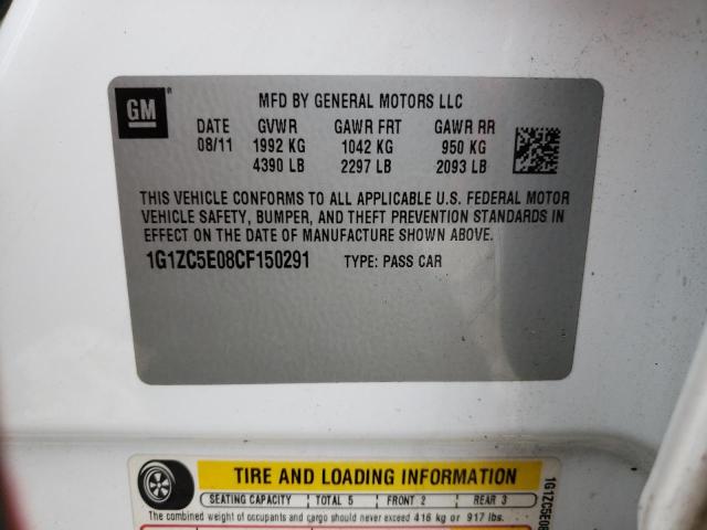 Photo 12 VIN: 1G1ZC5E08CF150291 - CHEVROLET MALIBU 