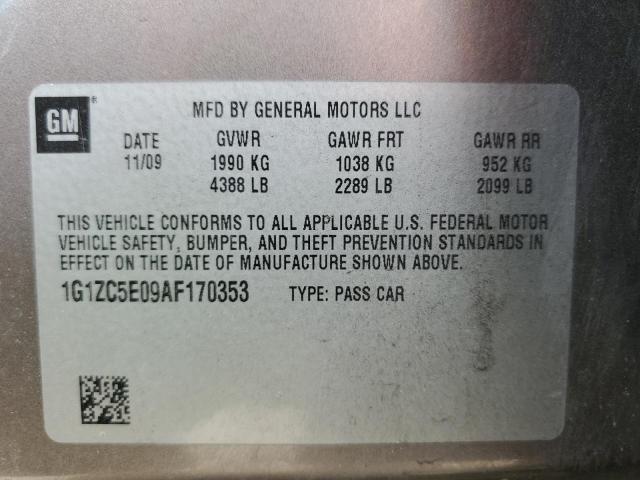 Photo 9 VIN: 1G1ZC5E09AF170353 - CHEVROLET MALIBU 1LT 