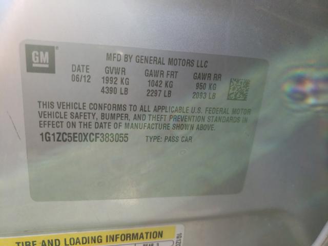 Photo 9 VIN: 1G1ZC5E0XCF383055 - CHEVROLET MALIBU 1LT 