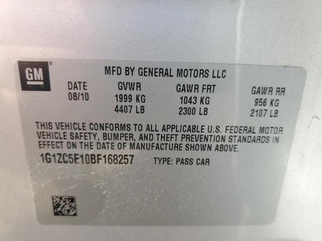 Photo 9 VIN: 1G1ZC5E10BF168257 - CHEVROLET MALIBU 1LT 