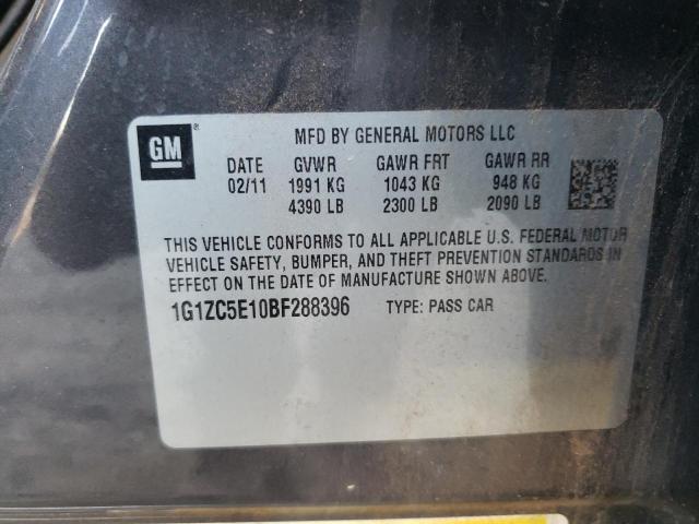 Photo 9 VIN: 1G1ZC5E10BF288396 - CHEVROLET MALIBU 1LT 