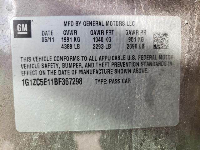 Photo 9 VIN: 1G1ZC5E11BF367298 - CHEVROLET MALIBU 1LT 