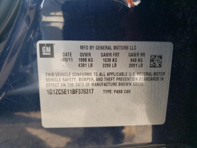 Photo 11 VIN: 1G1ZC5E11BF378317 - CHEVROLET MALIBU 1LT 