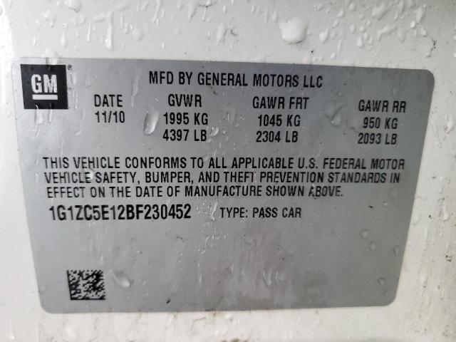 Photo 11 VIN: 1G1ZC5E12BF230452 - CHEVROLET MALIBU 1LT 