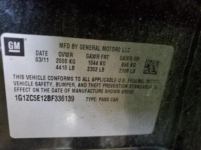 Photo 9 VIN: 1G1ZC5E12BF336139 - CHEVROLET MALIBU 1LT 