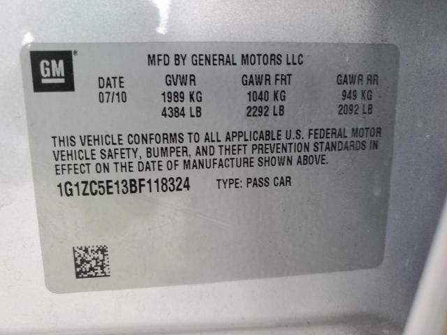 Photo 11 VIN: 1G1ZC5E13BF118324 - CHEVROLET MALIBU 1LT 