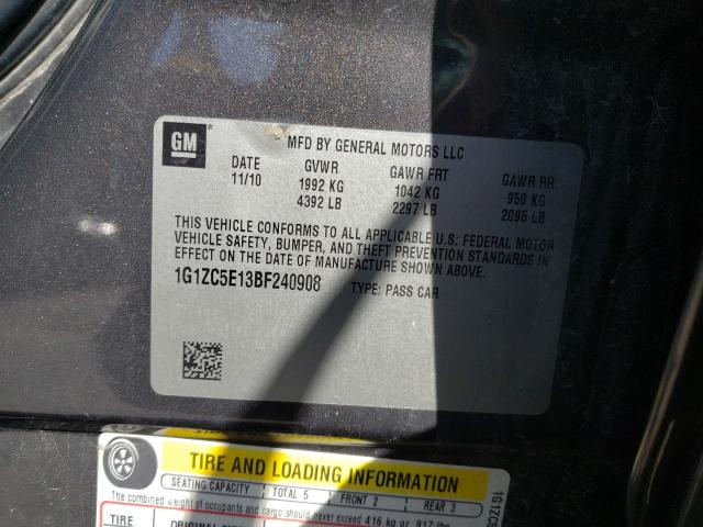 Photo 9 VIN: 1G1ZC5E13BF240908 - CHEVROLET MALIBU 1LT 