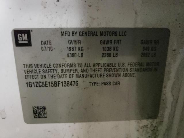 Photo 11 VIN: 1G1ZC5E15BF138476 - CHEVROLET MALIBU 1LT 