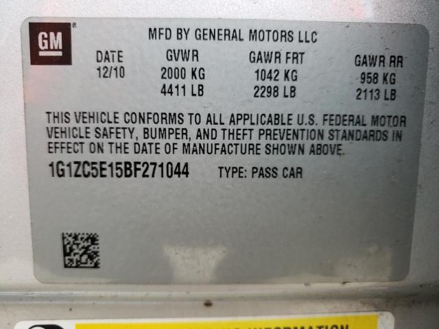 Photo 11 VIN: 1G1ZC5E15BF271044 - CHEVROLET MALIBU 1LT 