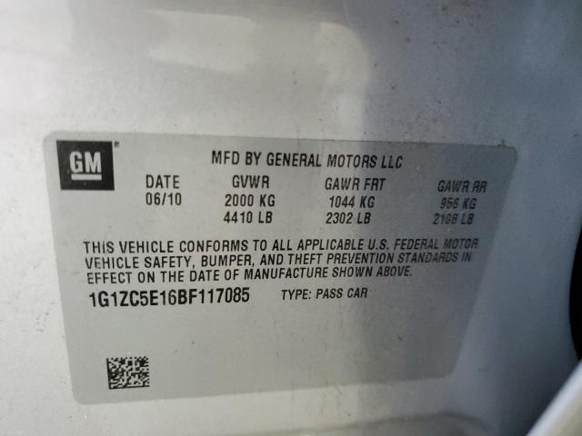 Photo 9 VIN: 1G1ZC5E16BF117085 - CHEVROLET MALIBU 1LT 