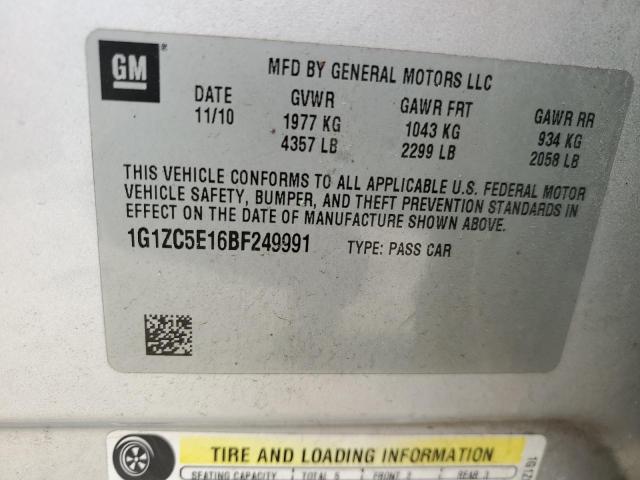 Photo 11 VIN: 1G1ZC5E16BF249991 - CHEVROLET MALIBU 1LT 