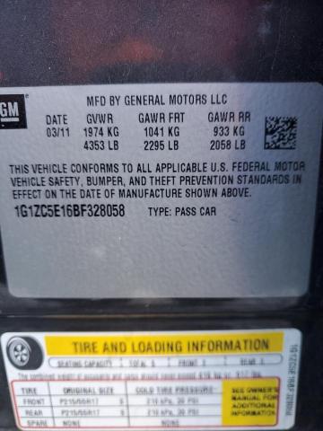 Photo 11 VIN: 1G1ZC5E16BF328058 - CHEVROLET MALIBU 