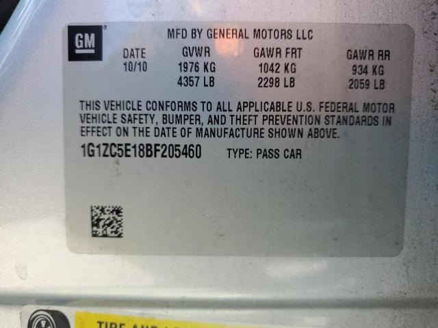 Photo 11 VIN: 1G1ZC5E18BF205460 - CHEVROLET MALIBU 1LT 