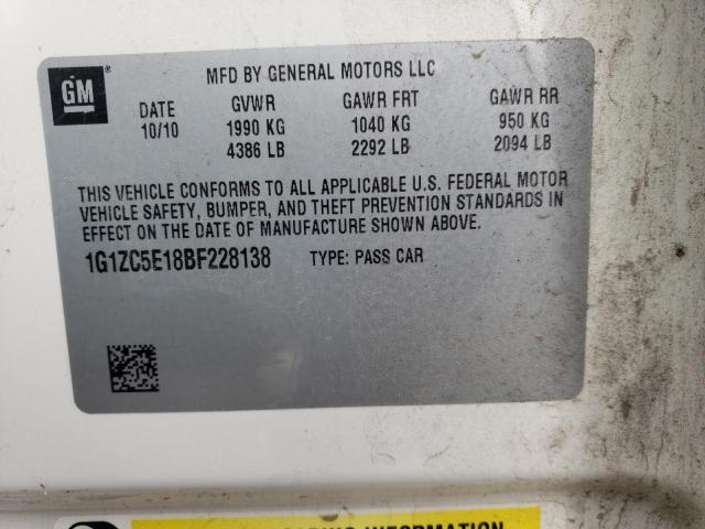 Photo 11 VIN: 1G1ZC5E18BF228138 - CHEVROLET MALIBU 