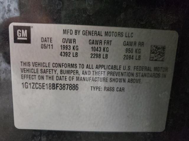 Photo 9 VIN: 1G1ZC5E18BF387886 - CHEVROLET MALIBU 1LT 