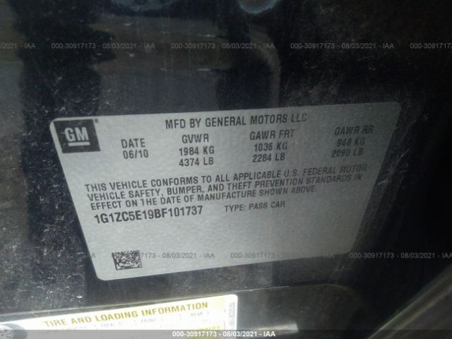 Photo 8 VIN: 1G1ZC5E19BF101737 - CHEVROLET MALIBU 