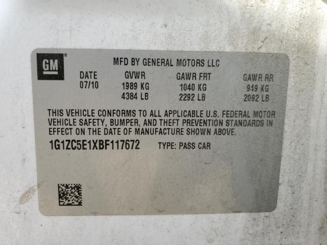 Photo 11 VIN: 1G1ZC5E1XBF117672 - CHEVROLET MALIBU 1LT 