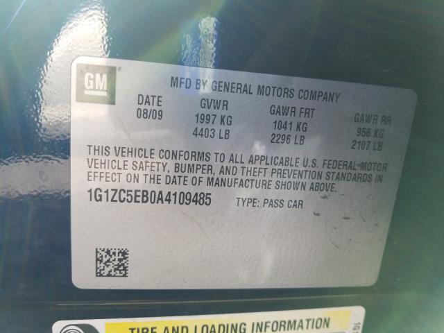 Photo 9 VIN: 1G1ZC5EB0A4109485 - CHEVROLET MALIBU 1LT 