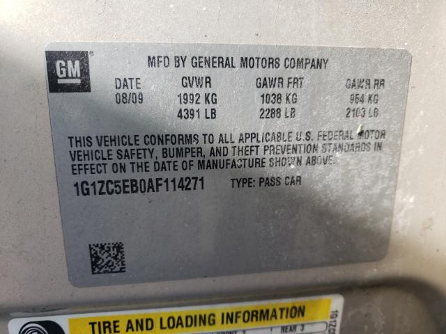 Photo 9 VIN: 1G1ZC5EB0AF114271 - CHEVROLET MALIBU 1LT 