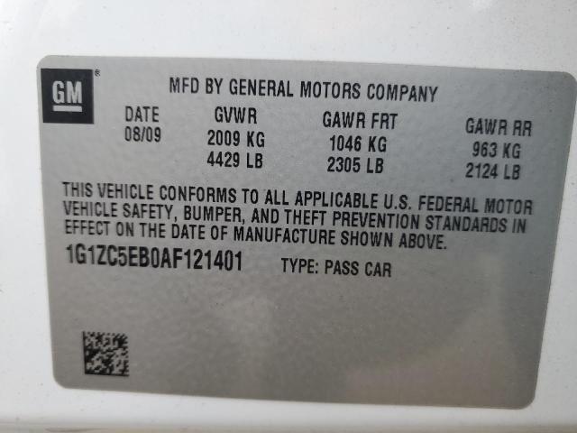 Photo 11 VIN: 1G1ZC5EB0AF121401 - CHEVROLET MALIBU 