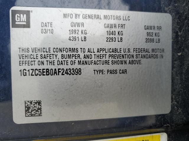 Photo 11 VIN: 1G1ZC5EB0AF243398 - CHEVROLET MALIBU 