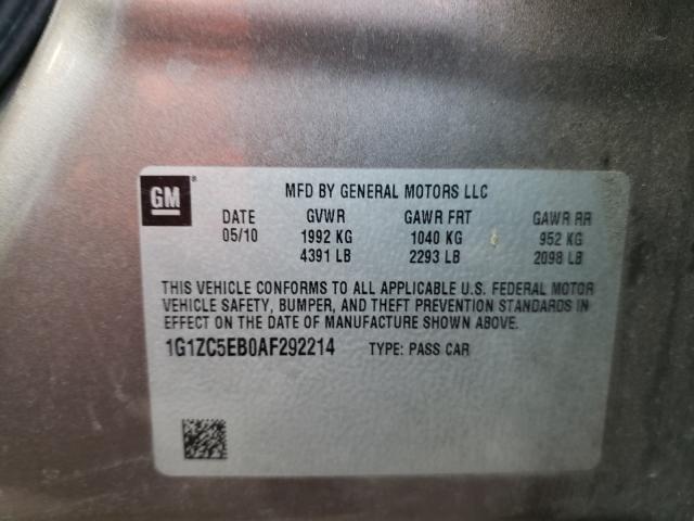 Photo 9 VIN: 1G1ZC5EB0AF292214 - CHEVROLET MALIBU 1LT 