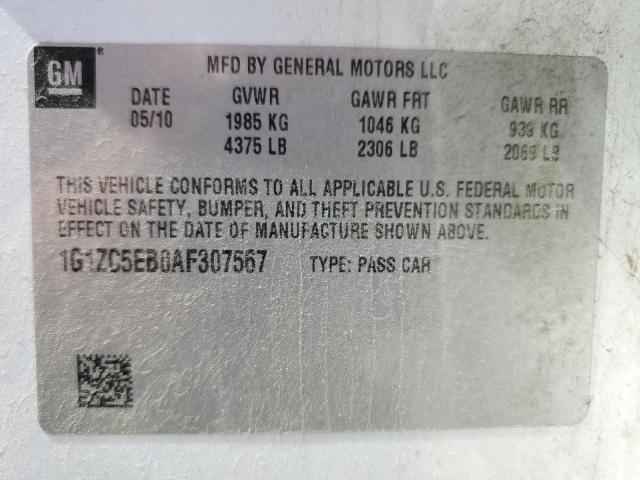 Photo 11 VIN: 1G1ZC5EB0AF307567 - CHEVROLET MALIBU 1LT 