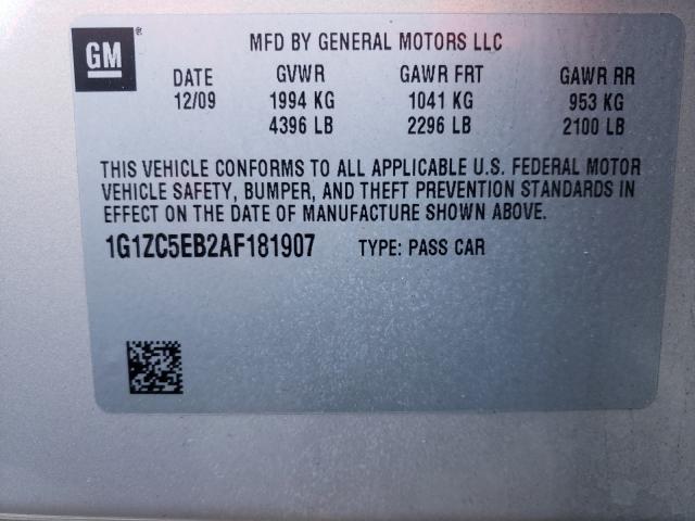 Photo 9 VIN: 1G1ZC5EB2AF181907 - CHEVROLET MALIBU 