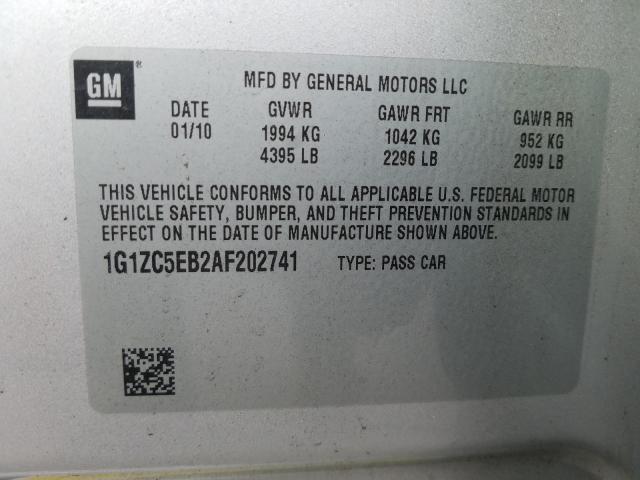 Photo 9 VIN: 1G1ZC5EB2AF202741 - CHEVROLET MALIBU 1LT 