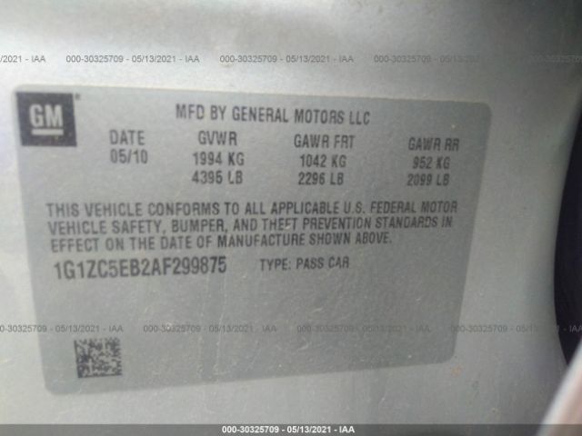 Photo 8 VIN: 1G1ZC5EB2AF299875 - CHEVROLET MALIBU 