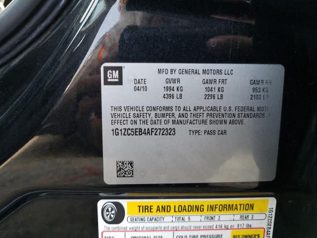 Photo 9 VIN: 1G1ZC5EB4AF272323 - CHEVROLET MALIBU 1LT 