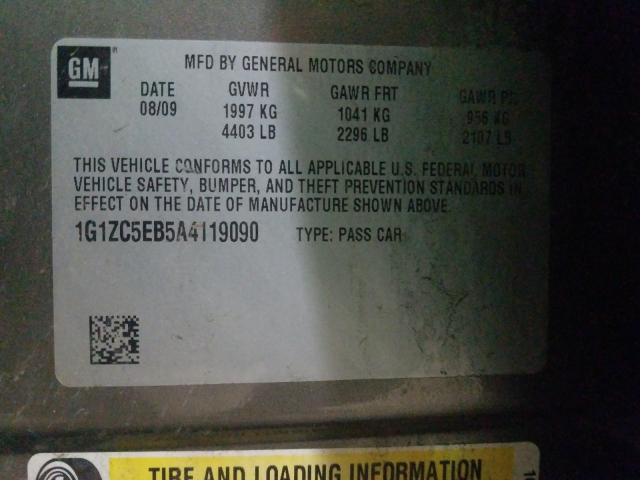 Photo 9 VIN: 1G1ZC5EB5A4119090 - CHEVROLET MALIBU 1LT 