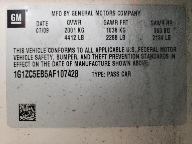 Photo 11 VIN: 1G1ZC5EB5AF107428 - CHEVROLET MALIBU 1LT 