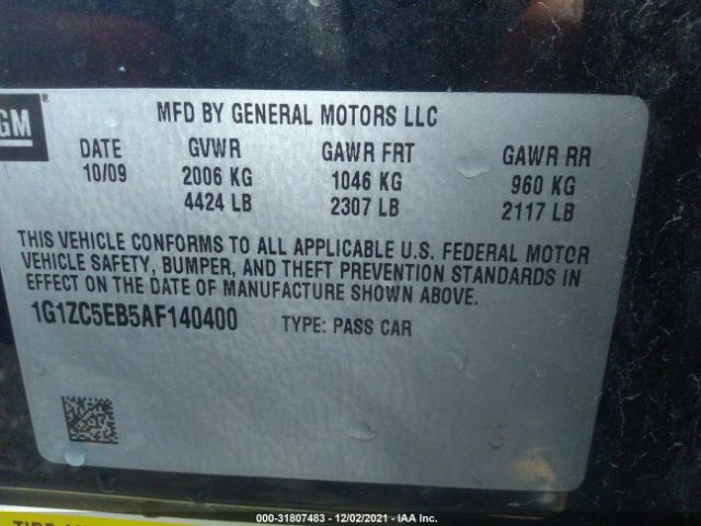 Photo 8 VIN: 1G1ZC5EB5AF140400 - CHEVROLET MALIBU 