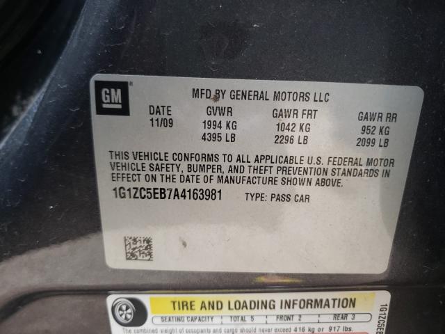 Photo 9 VIN: 1G1ZC5EB7A4163981 - CHEVROLET MALIBU 1LT 