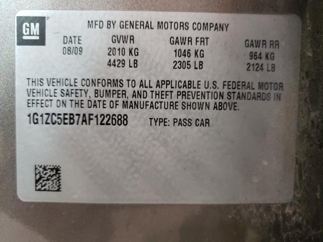 Photo 9 VIN: 1G1ZC5EB7AF122688 - CHEVROLET MALIBU 1LT 