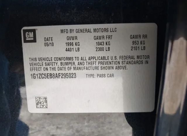 Photo 8 VIN: 1G1ZC5EB8AF295023 - CHEVROLET MALIBU 